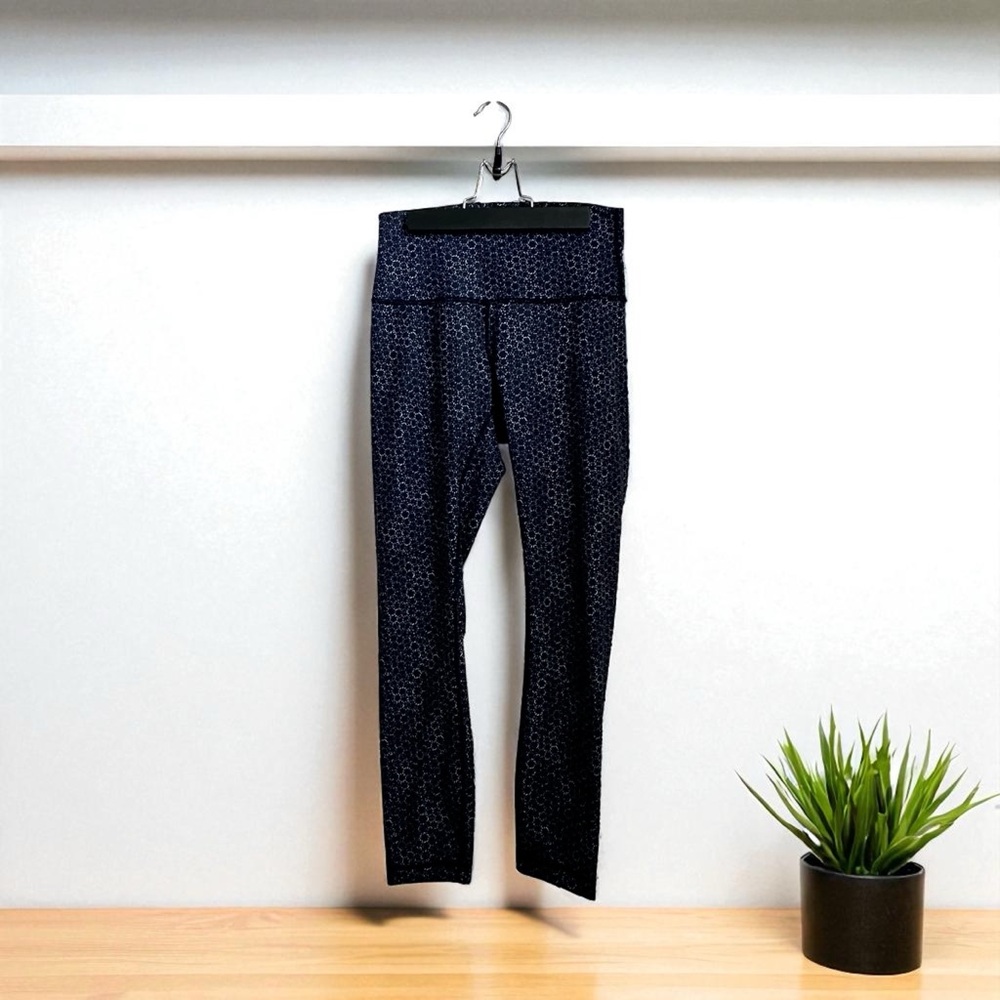 Lululemon Women’s Blue High Rise Star Pixel Leggings Size - Picture 2 of 11